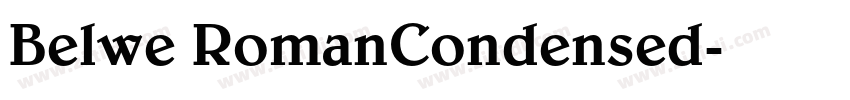 Belwe RomanCondensed字体转换